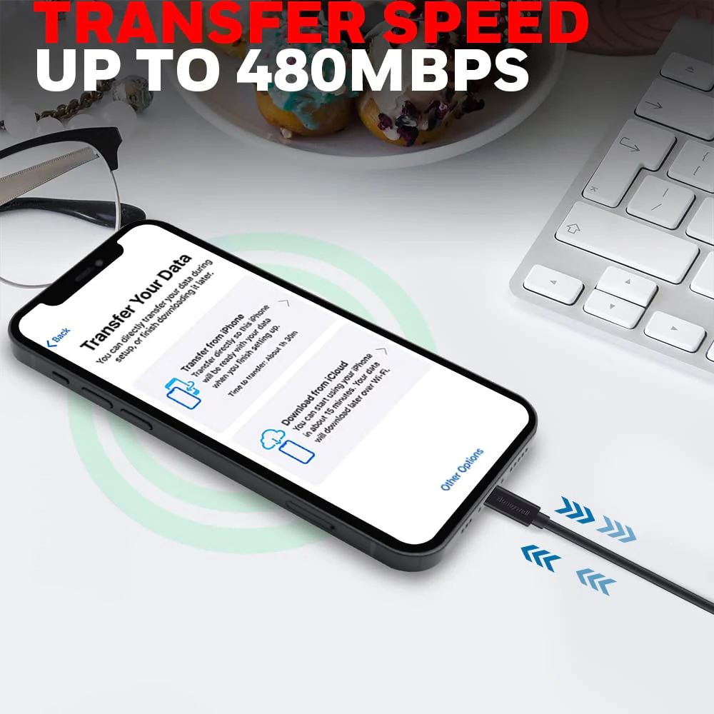 Apple Lightning Sync & Charge Cable 1.8Mtr - Black - Image 3