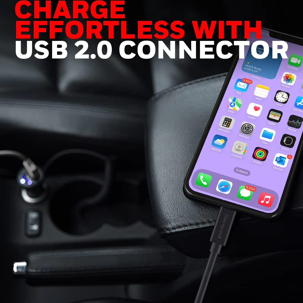 Apple Lightning Sync & Charge Cable 1.8Mtr - Black - Image 6
