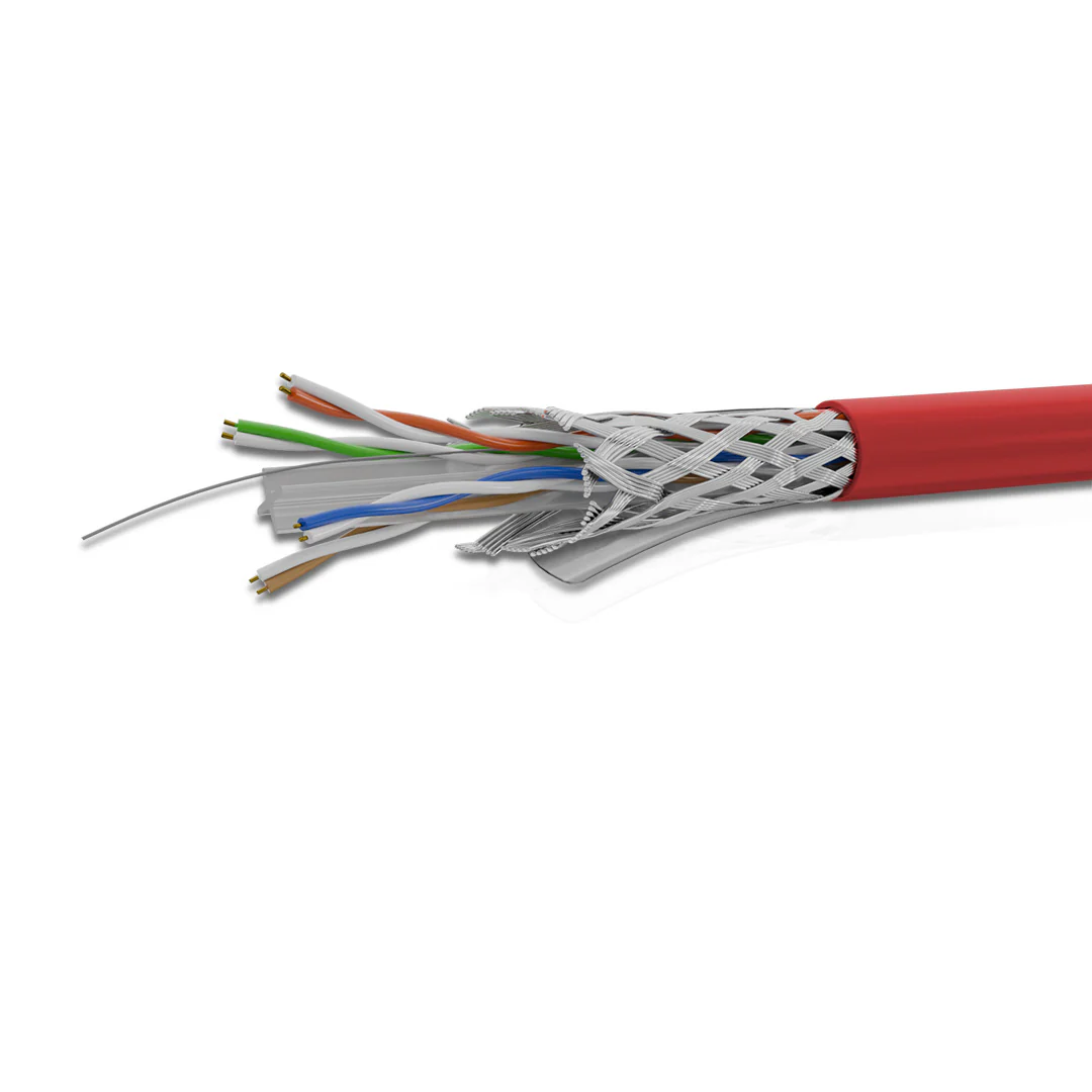 Cat 6 SFTP 4P Solid Cable True 23 AWG LSZH CM Red 305 Mtrs - Image 5