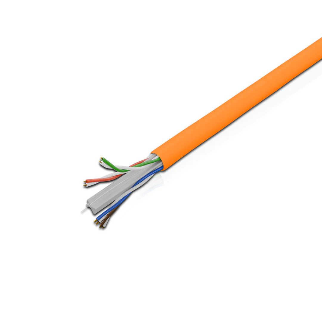Cat 6 UTP 4P Solid Cable 23AWG FRPVC CM Orange 305 Mtrs - Image 3