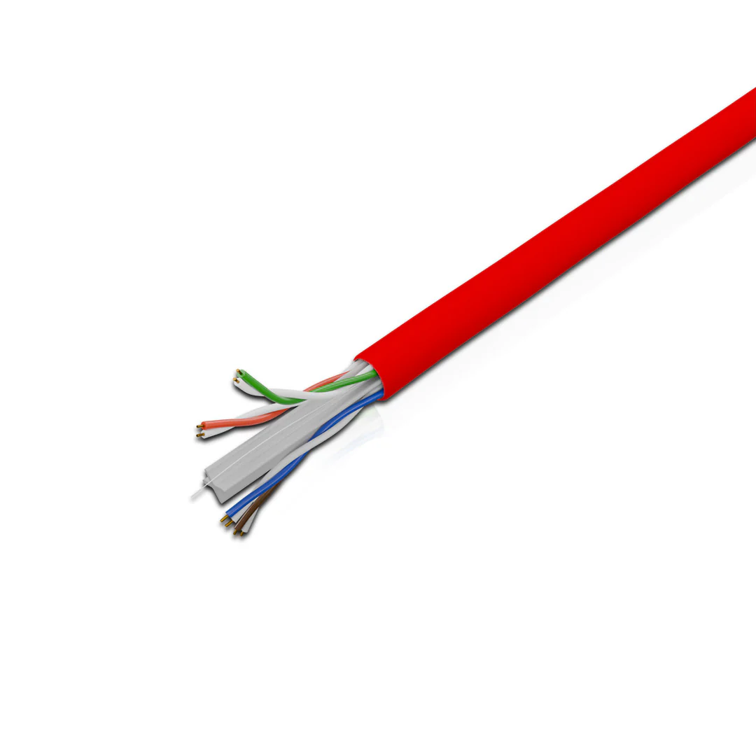 Cat 6 UTP 4P Solid Cable 23AWG FRPVC CM Red 305 Mtrs - Image 3