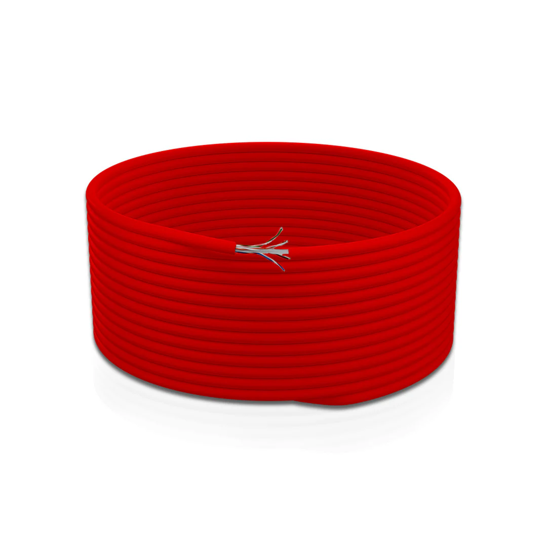 Cat 6 UTP 4P Solid Cable 23AWG LSZH CM Red 305 Mtrs - Image 4
