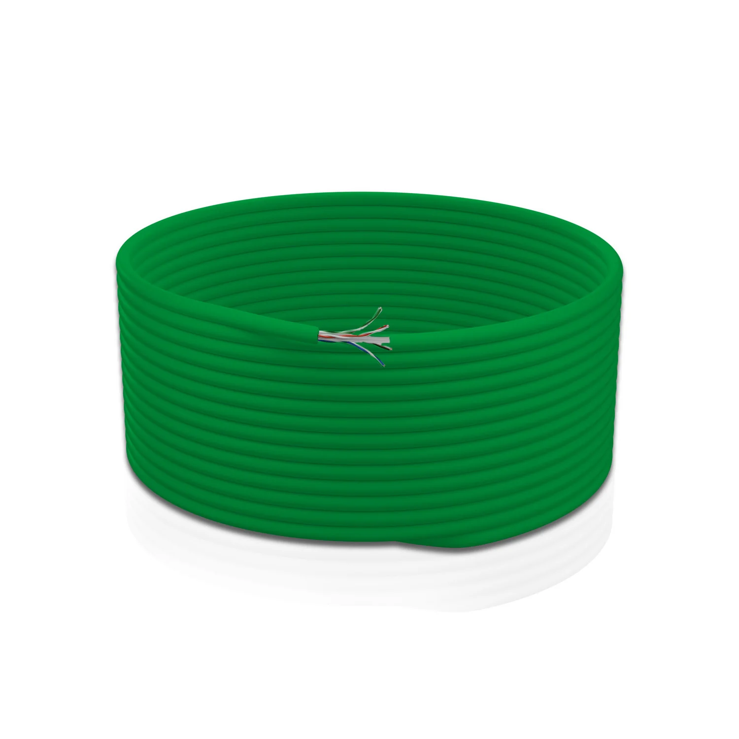 Cat 6 UTP 4P Solid Cable 24AWG FRPVC CM Green 305 Mtrs - Image 4