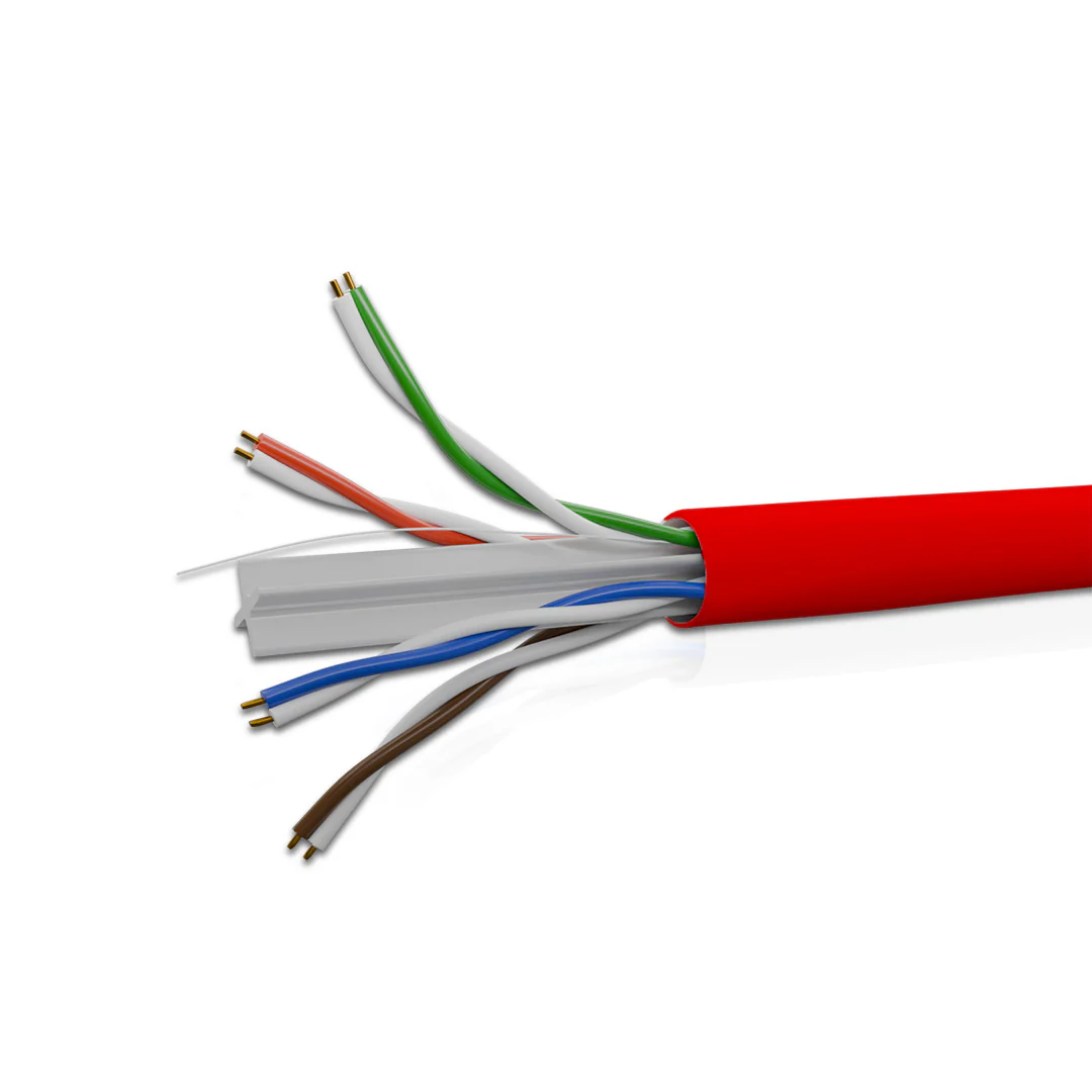 Cat 6 UTP 4P Solid Cable True 23 AWG LSZH CM Red 305 Mtrs - Image 2