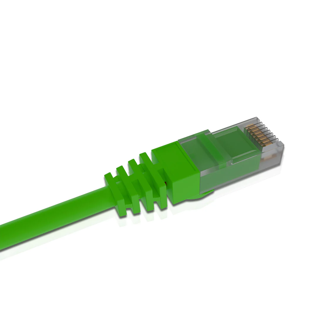 Cat 6 UTP Patch Cord LSZH Jacket 1 Meter Green - Image 3