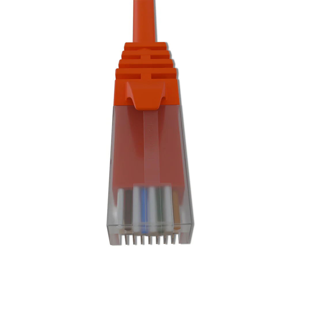 Cat 6 UTP Patch Cord LSZH Jacket 2 Meter Orange - Image 2