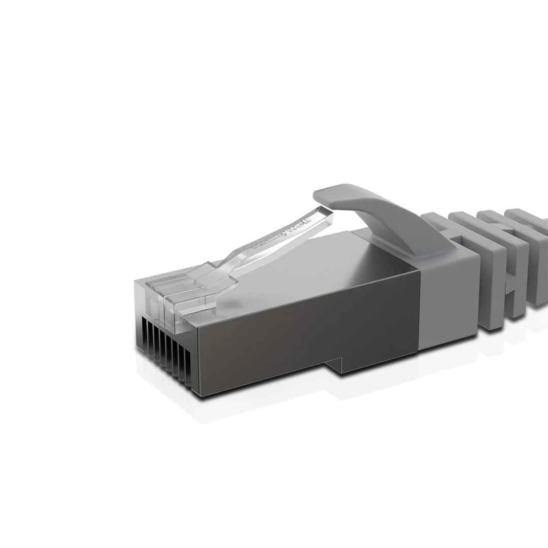 Cat 6A STP Patch Cord LSZH Jacket 2 Meter Grey - Image 2