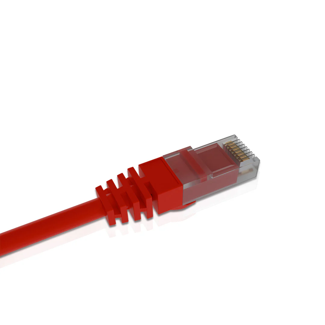 Cat 6A UTP Patch Cord LSZH Jacket 3 Meter Red - Image 3