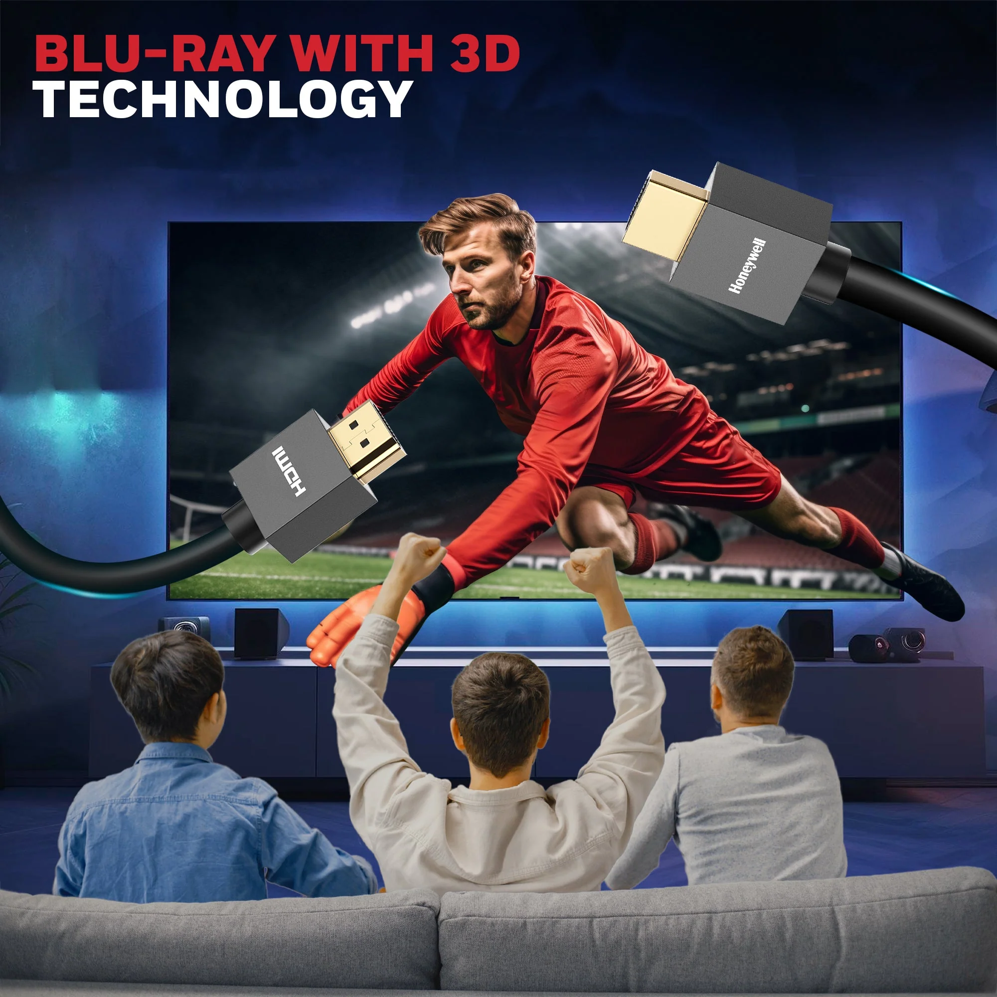 HDMI 10 Mtr with Ethernet - 2.0 Compliant Slim - Image 6