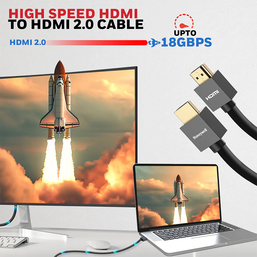 HDMI 3 Mtr with Ethernet - 2.0 Compliant Slim - Image 3
