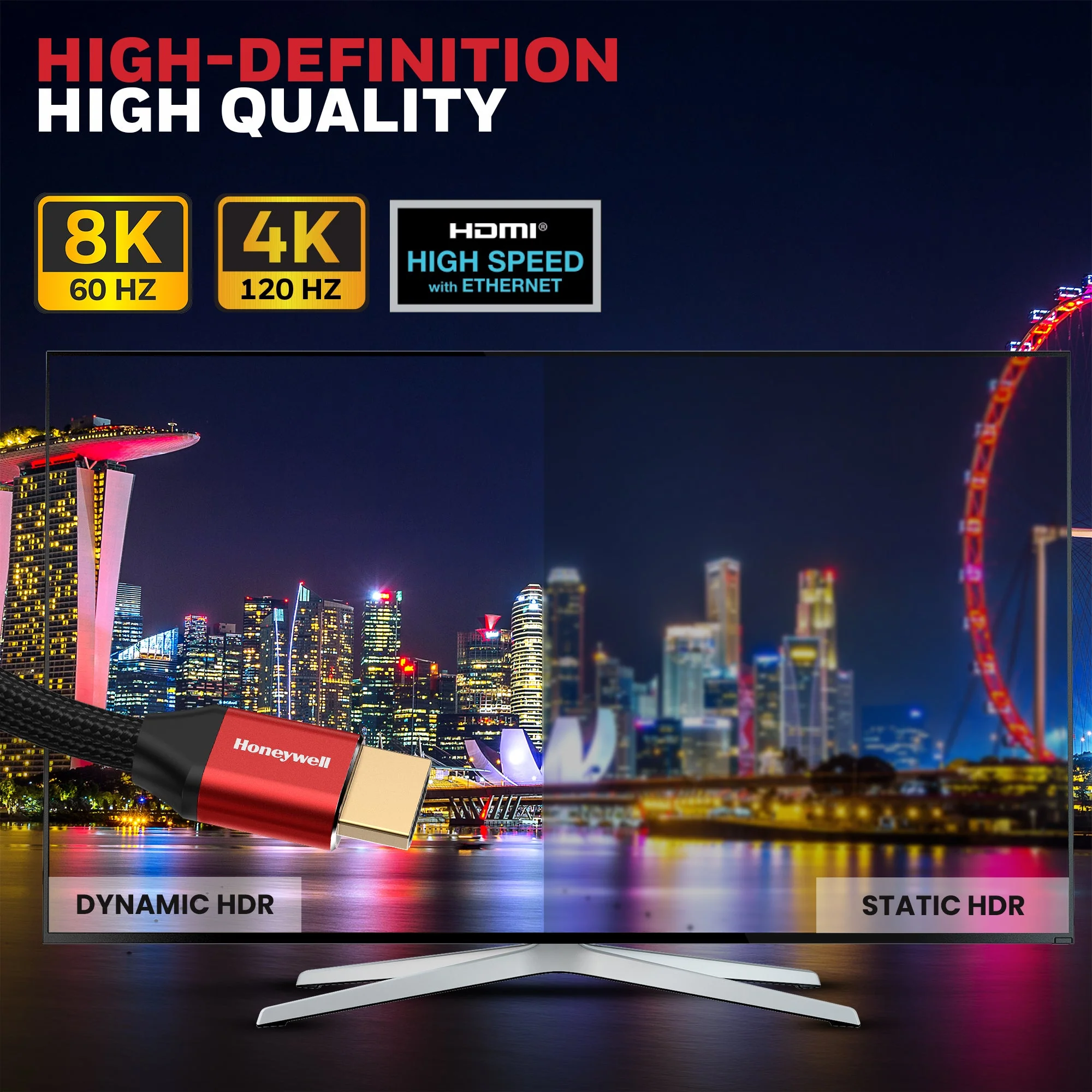 HDMI 5Mtr with Ethernet - 2.1 Compliant - Image 6