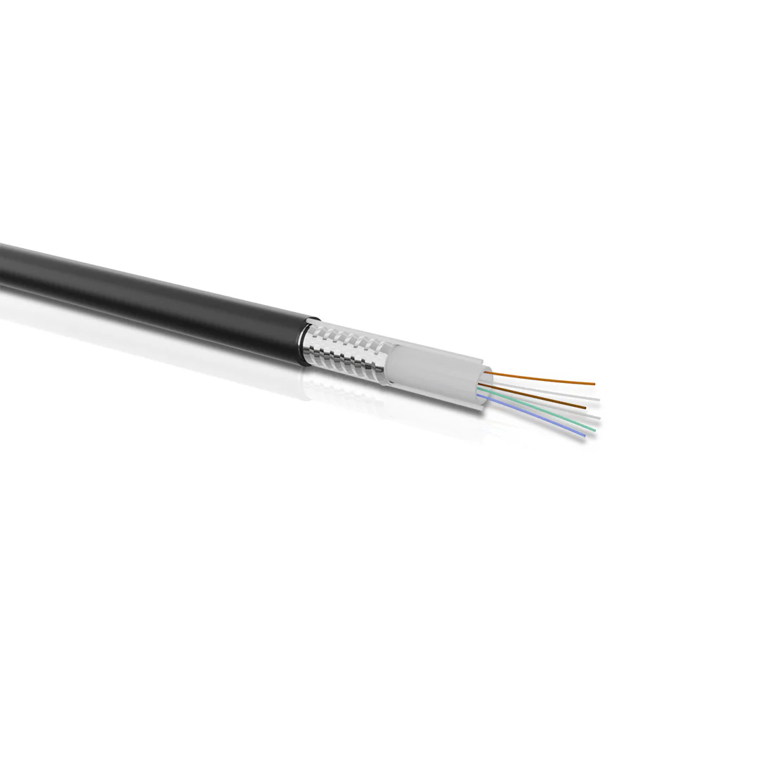 MM OM3 Fiber Cable 6F Unitube Armored HDPE Sheath - Image 3
