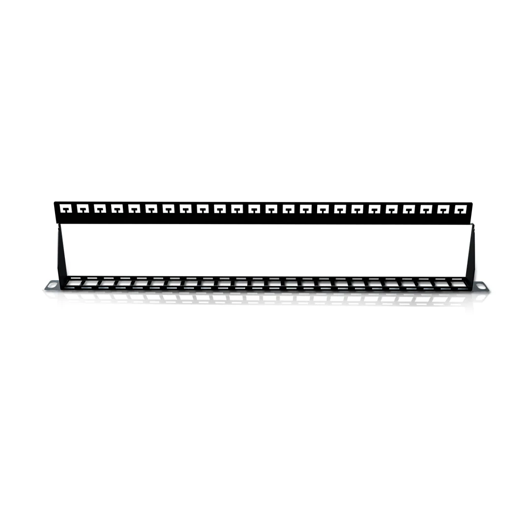 Slim Patch Panel, 0.5U, UTP Keystone, Unloaded, 24 Port - Image 5