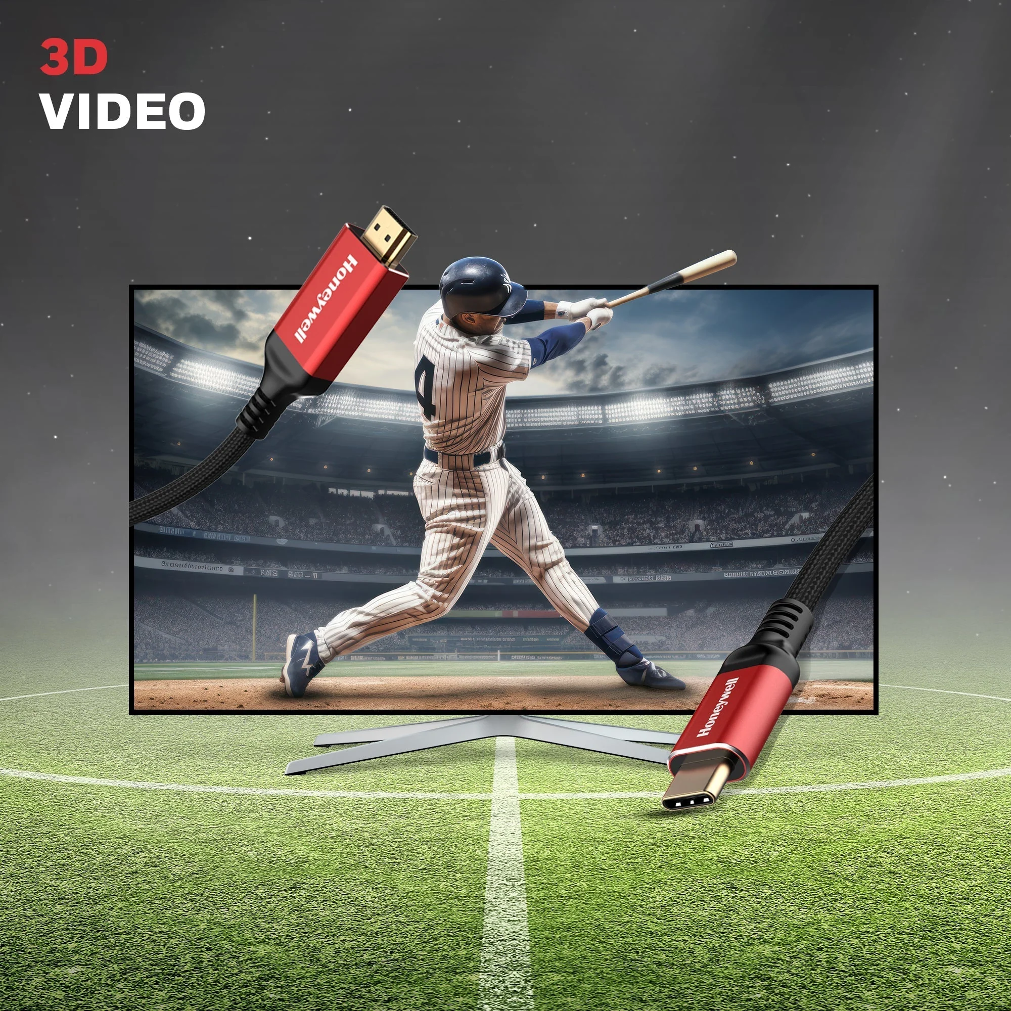 Type C to HDMI Cable - 1 meter - Image 3