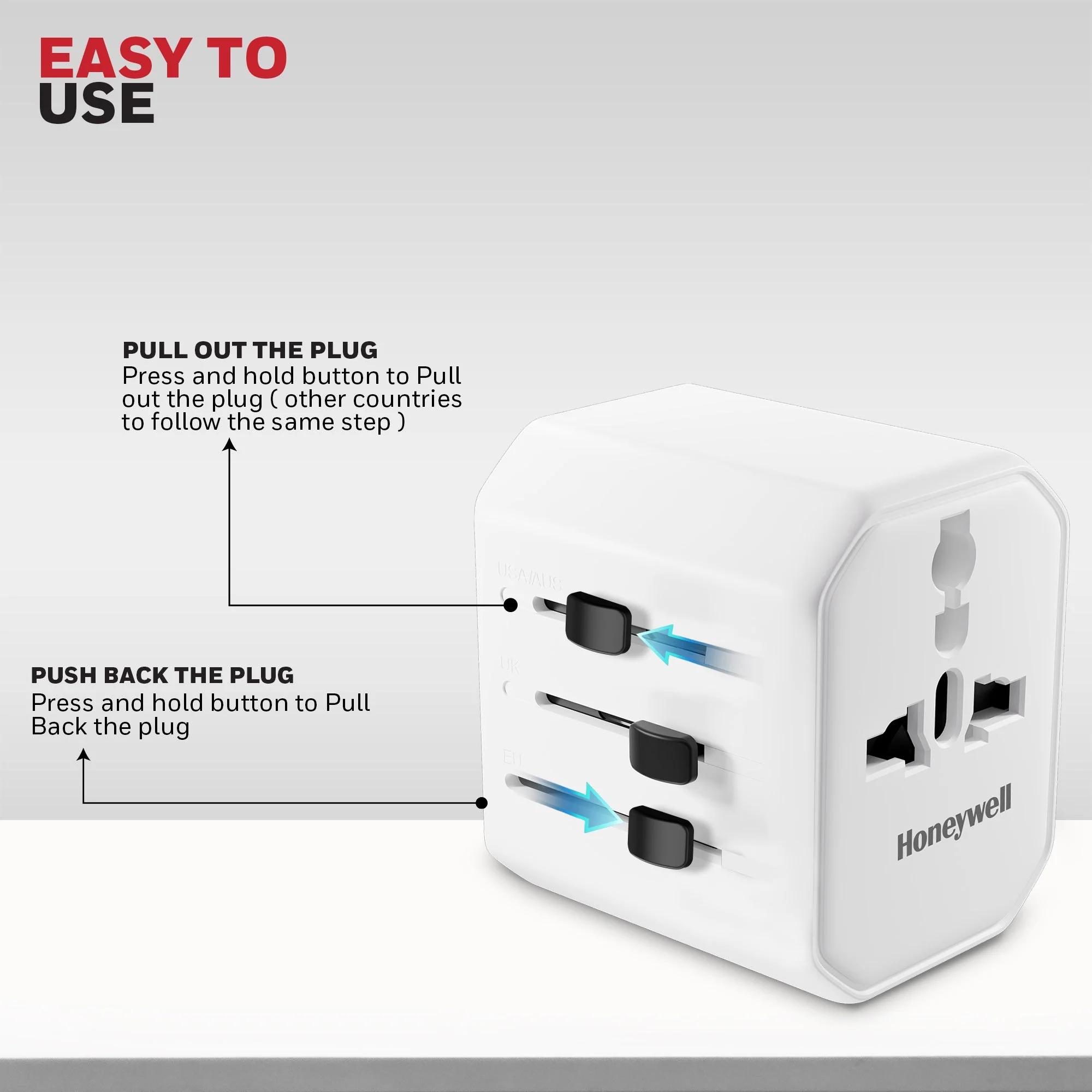 Universal World Travel Adapter - 38W(White) - Image 6